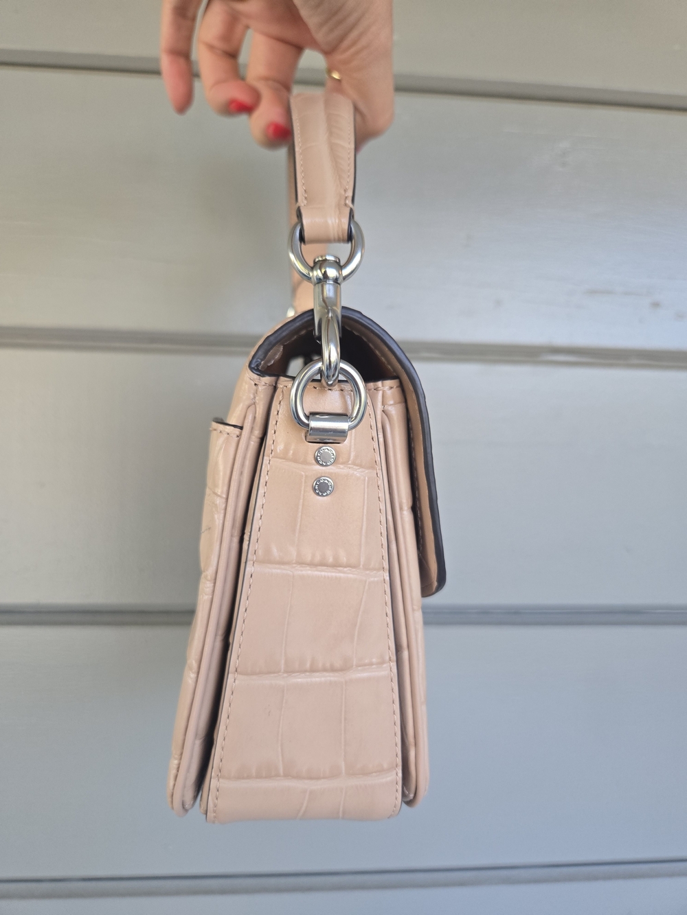 Coach Cassie 19 Croc-Embossed Bluff - Picture 2 of 8